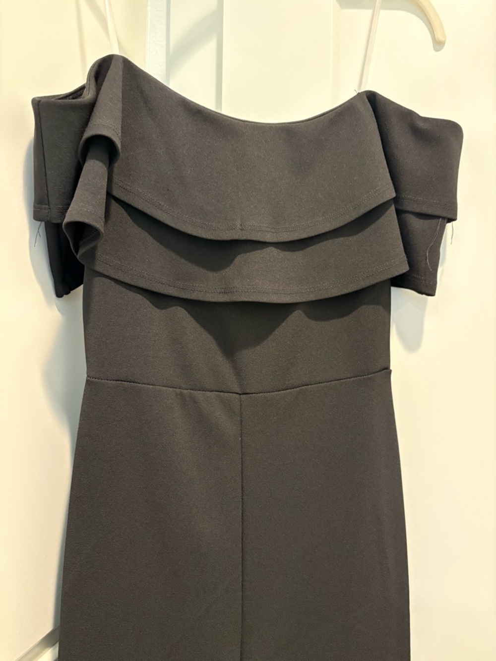 Fashion Nova Black Ready To Ruffle Jumpsuit